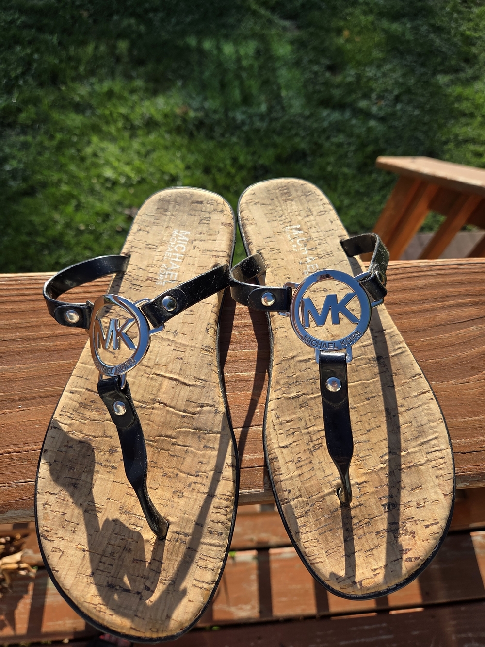 Michael Kors MK Charm Jelly Cork Sandals